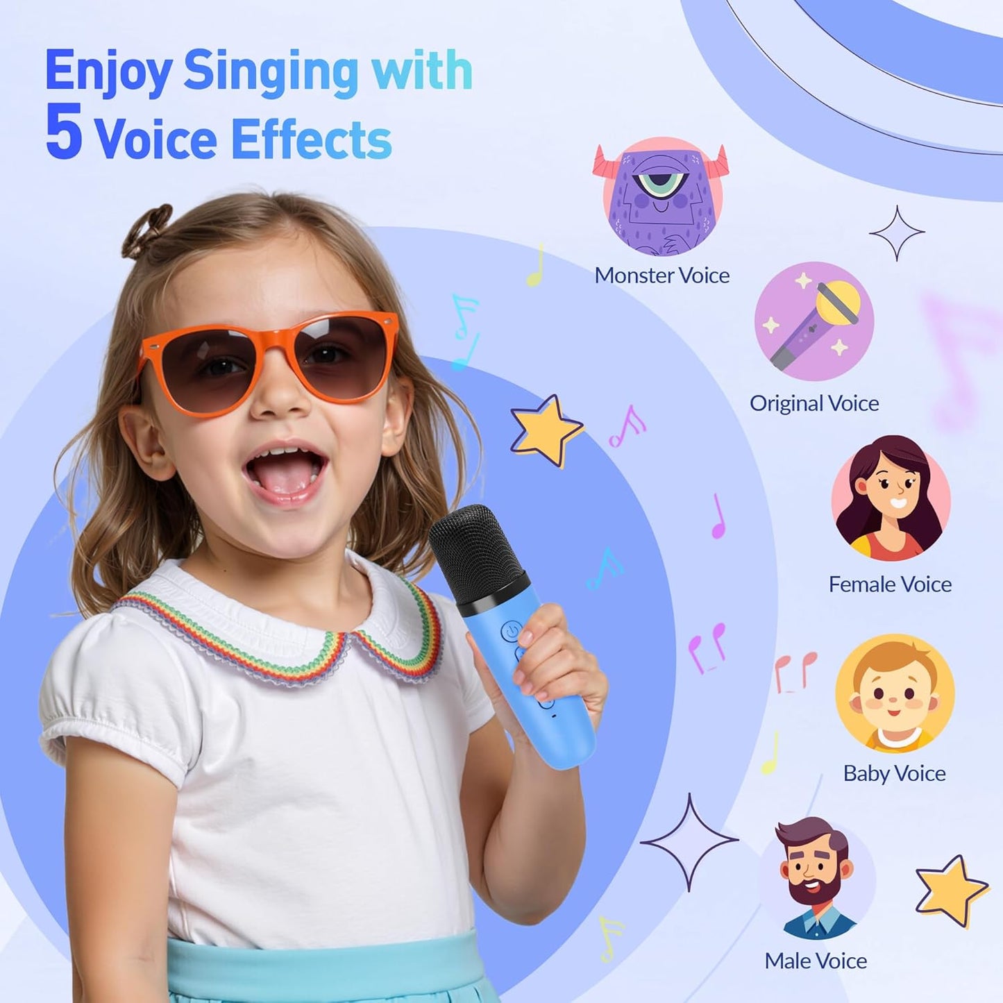 Mini Karaoke Machine for Kids Adults, Portable Bluetooth Speaker with 2 Wireless Microphone, Birthday Gifts for Girls Boys Ages 4, 5, 6, 7, 8, 9, 10, 12+ Years Old (Pinkcolor)