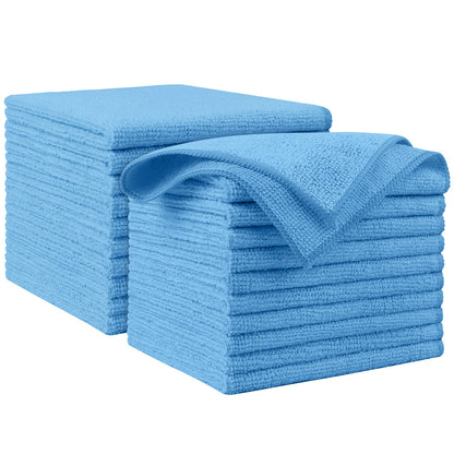 AIDEA Microfiber Cleaning Cloths-50PK, Microfiber Towels for Cars, Premium All-Purpose Car Cloth, Dusting Cleaning Rags, Absorbent Towels for SUVs, House, Kitchen, Window, Gift-12×12"
