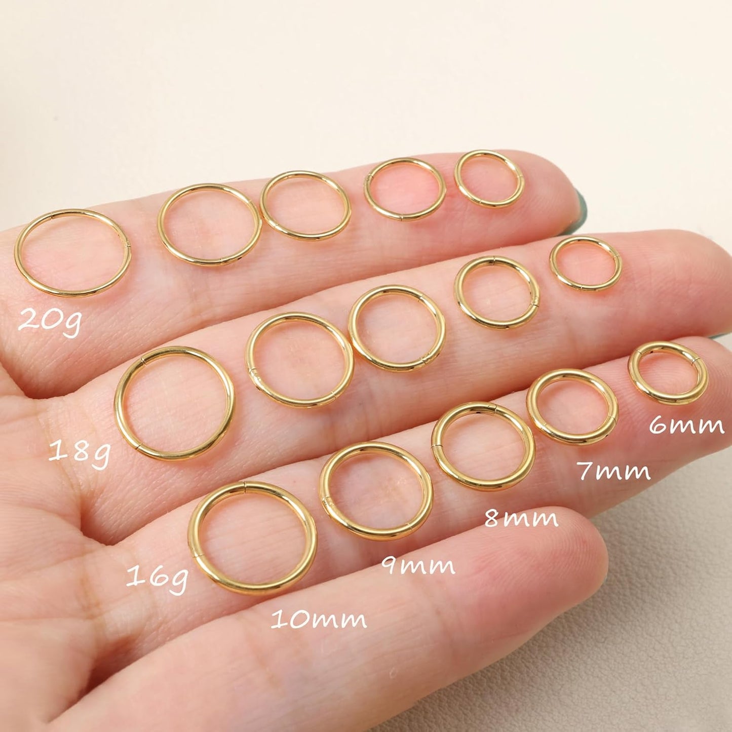 Titanium Nose Ring Hoops for Women and Men - Comfortable and Versatile Piercing Jewelry