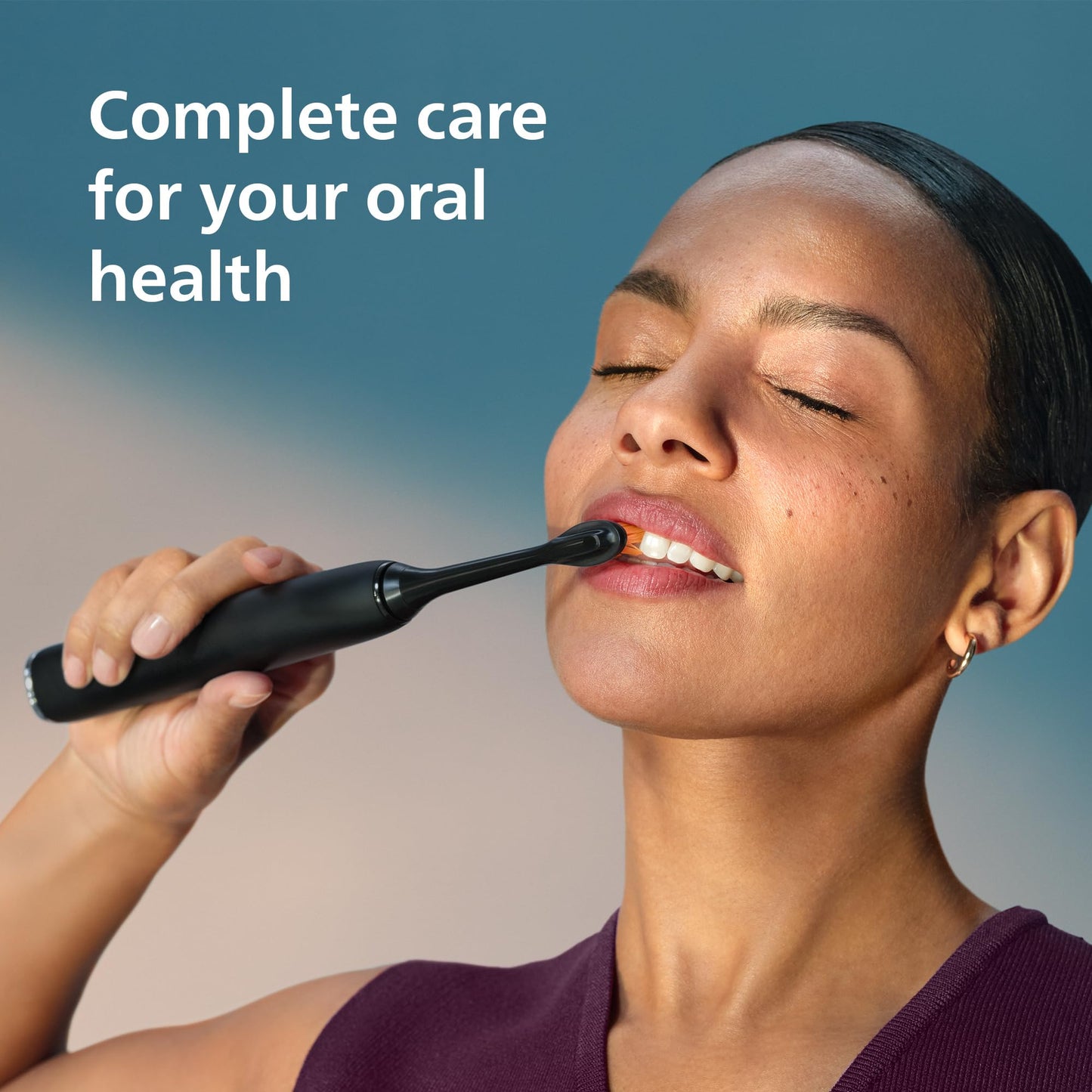 Philips Sonicare DiamondClean Smart 9500 Electric Toothbrush - Sonic Toothbrush with App, Pressure Sensor, 15 Brushing Settings, Replacement Reminder, USB Charging Travel Case, Black, Model HX9923/11