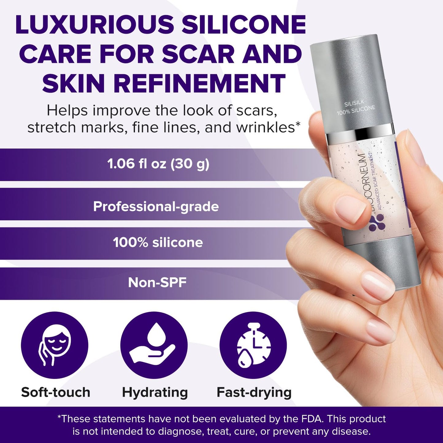 Advanced Scar Gel with Silishield® & SPF 30 50g – Silicone-Based, Water-Resistant, Fast-Drying Scar Cream for Surgical Scars, Burns & Injury – Made in USA, Safe for Kids 6+ – Surgeon Recommended