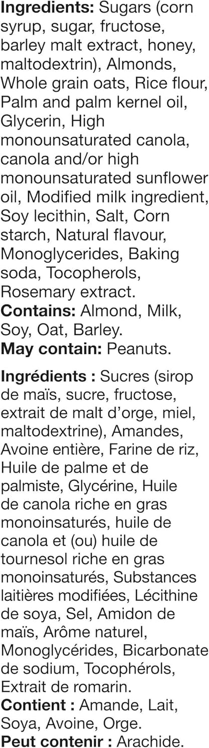 NATURE VALLEY Almond Sweet and Salty Granola Bars, No Artificial Flavours, No Artificial Colours, Made with Whole Grain Oats, Pack of 6 Bars, Loaded with Almonds, Dipped in Almond Butter Coating