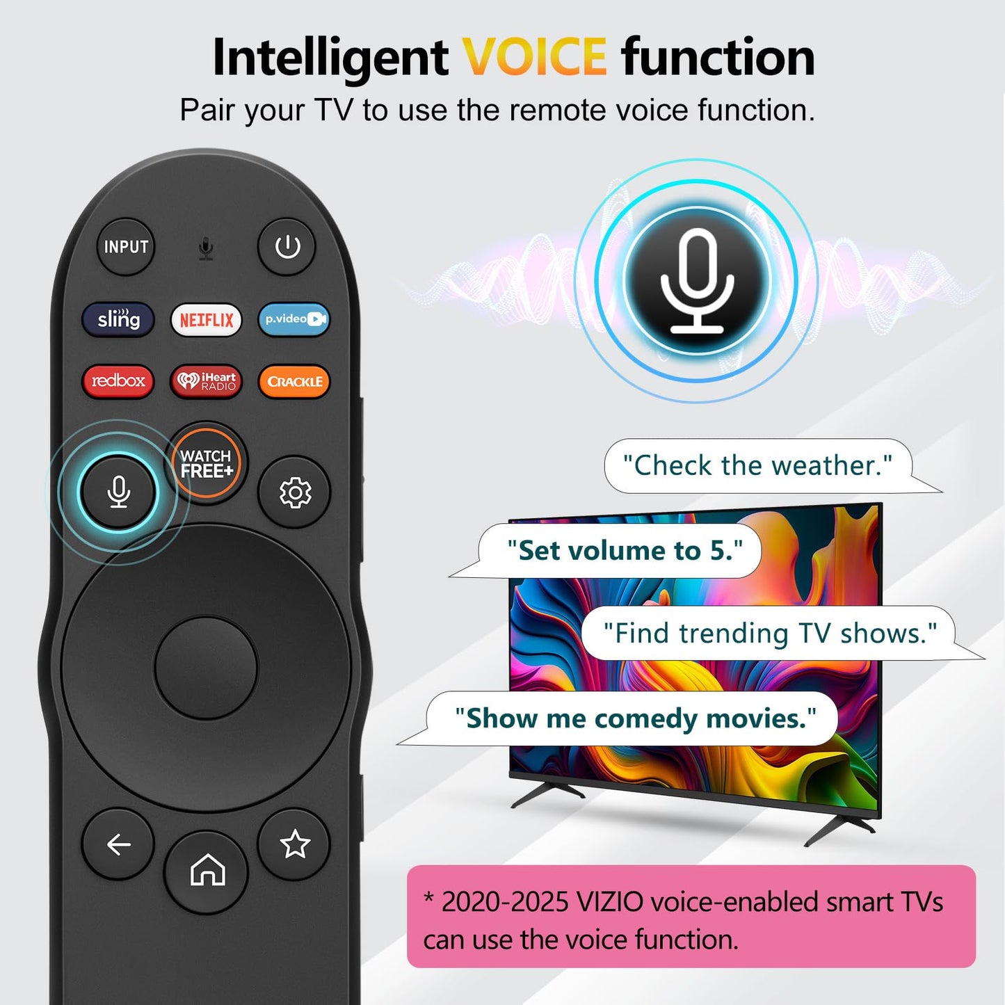 【Pack of 2】 Universal for Samsung-Smart-TV-Remote-Control Replacement for 2016-2026 All Samsung TVs