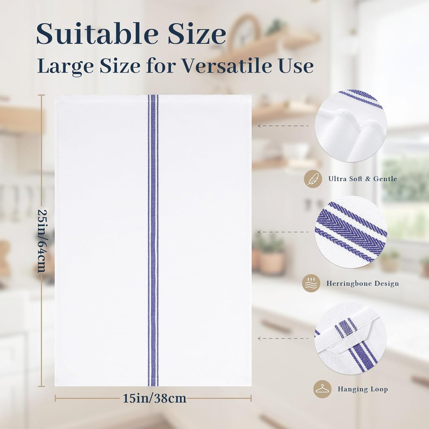 Homaxy Kitchen Towels: Soft, Absorbent, and Practical