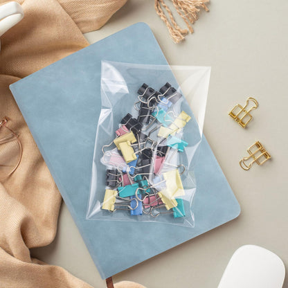 Aubeco 5x7 Zoll 240 Stück selbstklebende, transparente Cellophanbeutel, Klebebeutel für Kekse und Leckereien zum Selbermachen, für kleine Produkte, Lebensmittel und Geschenkverpackungen