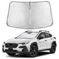EcoNour Car Windshield Sunshade | Blocks 99% Heat & Keeps Interior Cool | Universal Fits Cars, SUVs, Trucks | Automotive Sun Screen, Visor & Car Accessories for Summer | Medium (64x32 Inches)