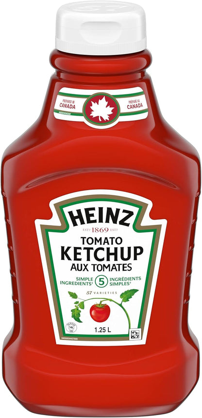 Heinz Tomato Ketchup, 1.25 LT Bottle Twin Pack