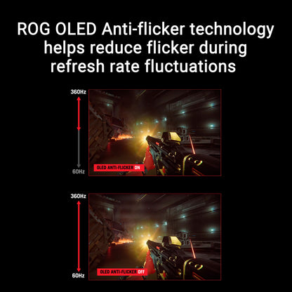 ASUS ROG Swift 32” 4K OLED Gaming Monitor (PG32UCDM) - UHD (3840 x 2160), QD-OLED, 240Hz, 0.03ms, G-SYNC Compatible, Custom Heatsink, Graphene Film, 99% DCI-P3, True 10-bit, 90W USB-C