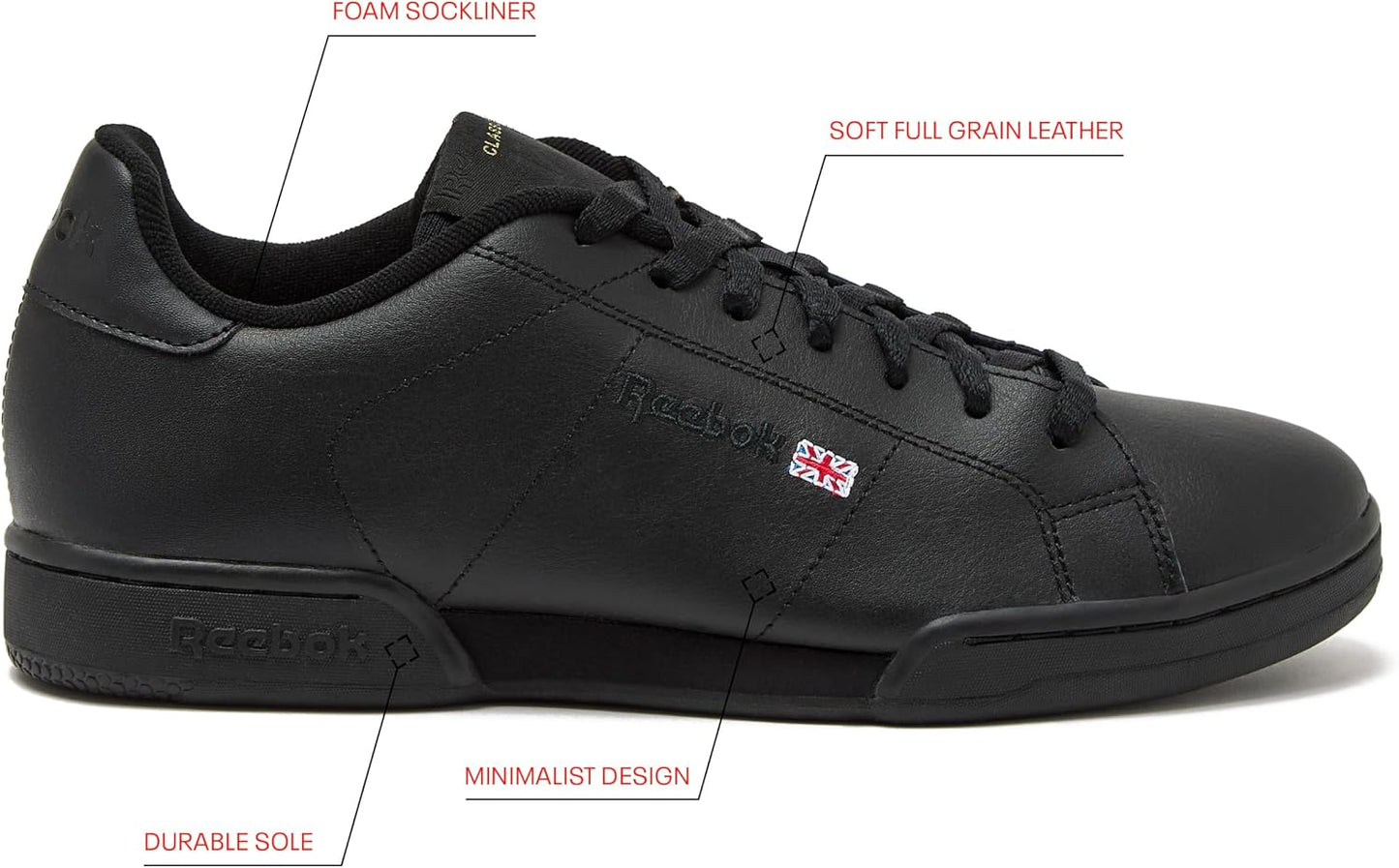 Reebok Classic Men's NPC II Fashion Sneakers
