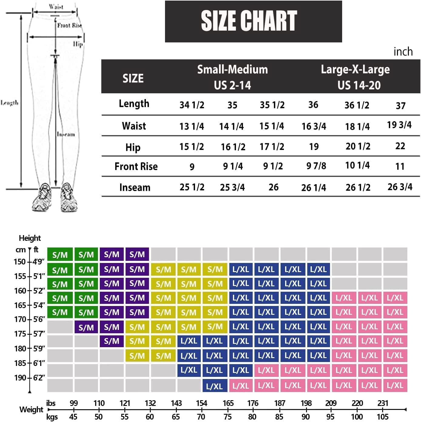 FULLSOFT 4 Pack Leggings for Women-No See-Through High Waisted Tummy Control Yoga Pants