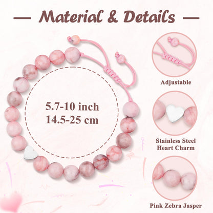 Sereney 5 Jahre altes Mädchen Geburtstagsgeschenkideen, verstellbares rosa-weißes Perlenarmband als Fünf-Jahres-5-Jahre-altes 5. Geburtstagsgeschenk für Teenager-Mädchen, Tochter, Nichte, Enkelin
