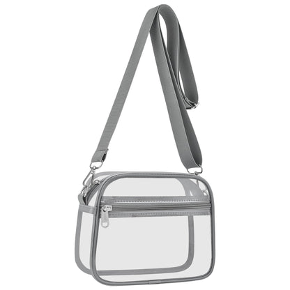 Clear Bag for Stadium Events Clear Sports Fan Handbags Purses with Adjustbale Strap for Concerts Festivals Game Day