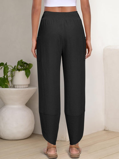 ANRABESS Womens Wide Leg Palazzo Capri Pants 2026 Summer Casual Loose High Waisted Lounge Flowy Cropped Beach Work Trousers