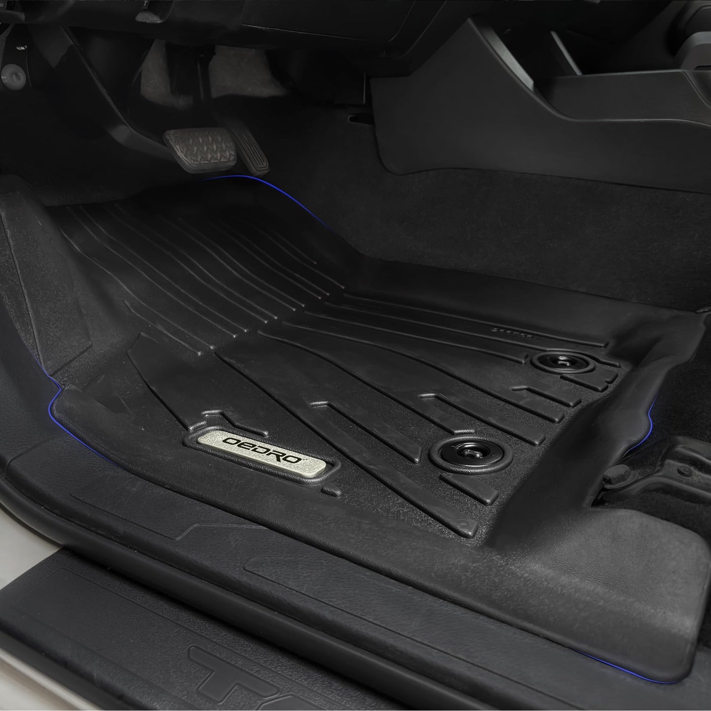 OEDRO Floor Mats Fit for Toyota Camry 2011-2007, Custom Fit Front & 2nd Row Floor Liner Set, TPE All Weather Protection Camry Car Mats, Black