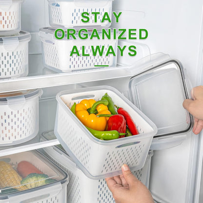 5 PCS Large Fruit Containers for Fridge - Freshmage