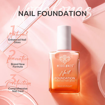 Modelones Nagelprimer, 2PCS Professioneller Naturnagel Prep Dehydrate & Bond Primer, Überlegene Haftung für Gel-Nagellack 15ml