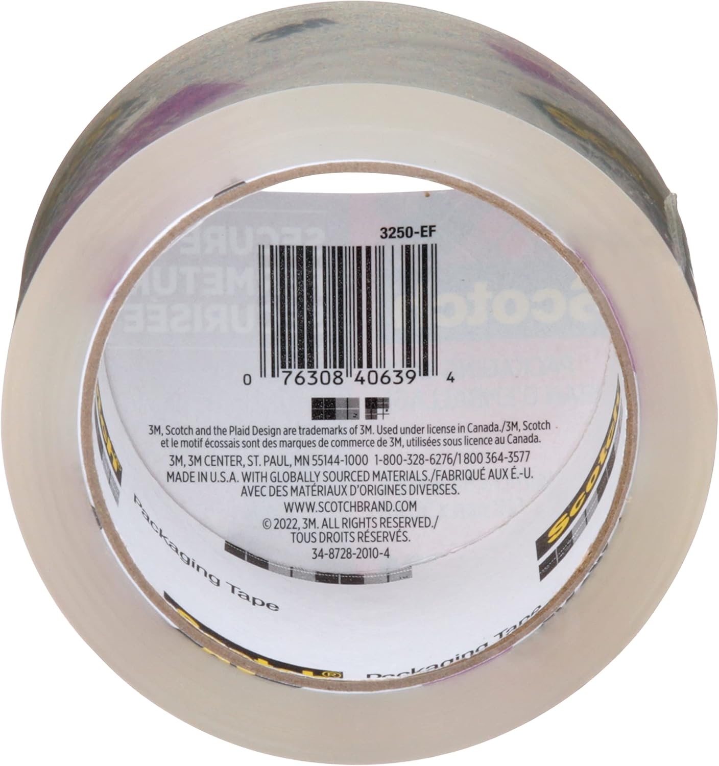 Scotch Verpackungsklebeband, 48 mm x 50 m, 1 Rolle, sicherer Verschluss