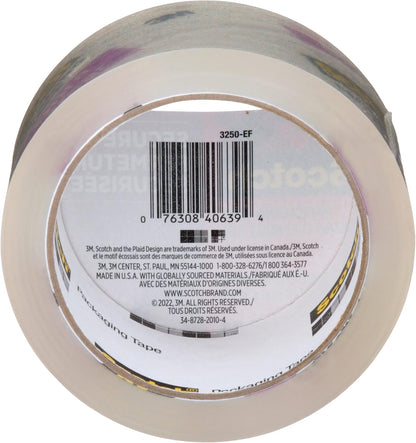 Scotch Verpackungsklebeband, 48 mm x 50 m, 1 Rolle, sicherer Verschluss