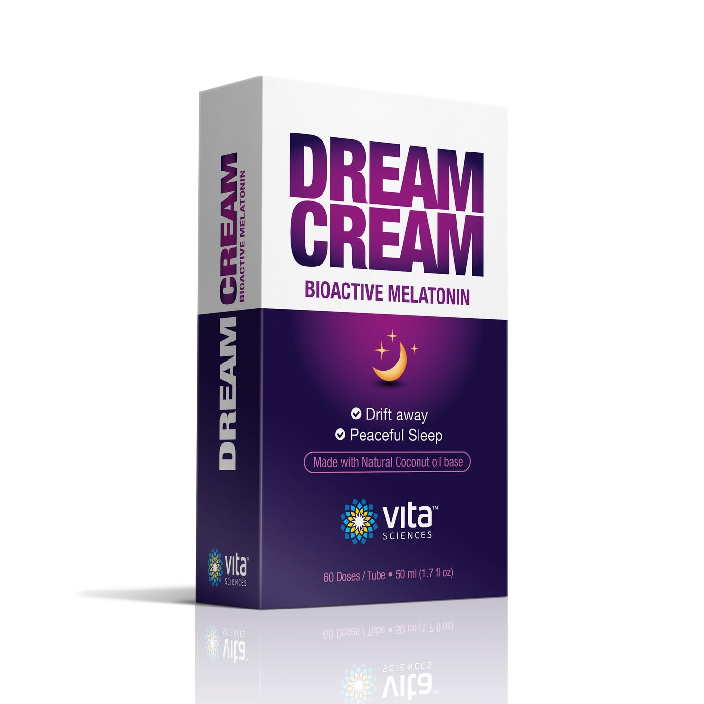 Vitasciences Dream Cream Melatonin 3mg - The Best Natural Sleep Aid, Topical Sleep Cream Is a Safe Alternative to Sleeping Pills. Fragrance-Free Lotion - Pack of 6