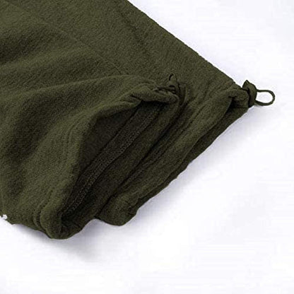 Herren Fleece Cargo Hose Dicke Sweatpants Freizeithose Loose Sports Jogginghose mit Taschen