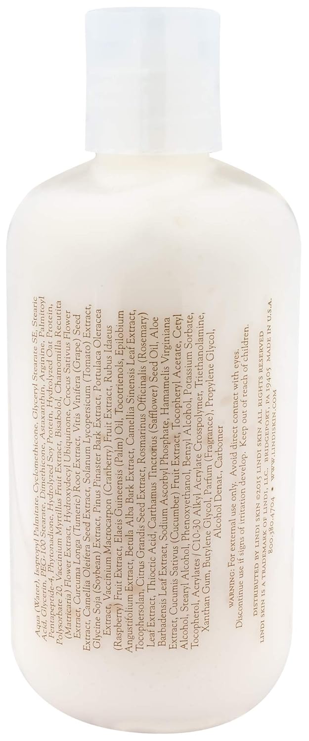 Lindi Skin Body Lotion — Luxurious Lotion for Sensitive, Reactive & Compromised Skin · Rare Botanicals, Antioxidant-Rich, Hypoallergenic · The Original Lotion for Cancer Patients Since 2003. 8 fl oz