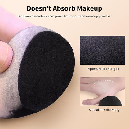 BEAKEY Make-up-Schwamm-Set, 5 Stück, mikroporös, geringe Absorption, weiche, latexfreie Foundation-Beauty-Schwämme und -Blender für Puder-Creme