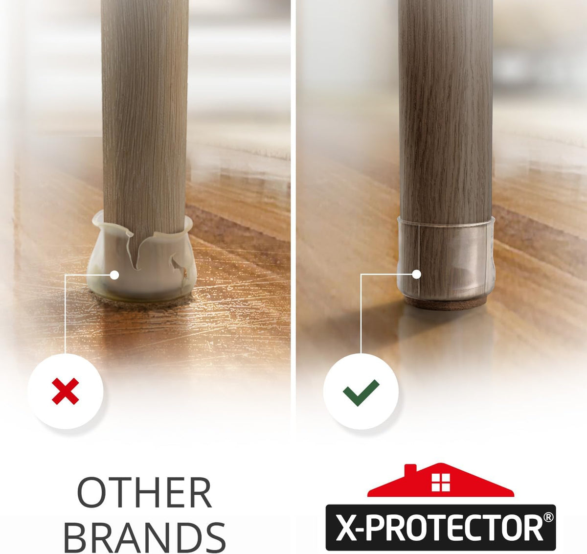Felt Pads X-PROTECTOR - Giant 235 Pack Premium Furniture Pads. Huge Quantity Felt Furniture Pads Wood Floor Protectors for Furniture Feet – Best Hardwood Floor Protectors. Protect Your Wood Floors!