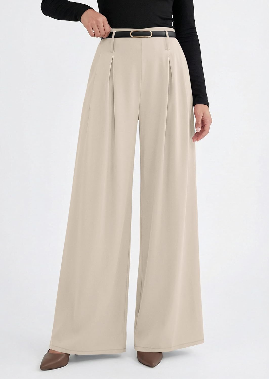 PRETTYGARDEN Womens Wide Leg Trousers: Elevate Your Workwear with Comfort and Style