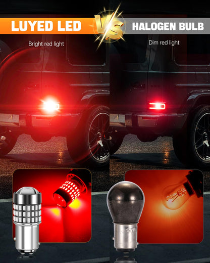 LUYED 3157 LED Bulbs Reverse Light Xenon White 1800 Lumens Super Bright 78 SMD 3056 3156 3057 4157 LED Bulbs,Used for Back Up Reverse Lights,Brake Lights,Tail Lights,Turn Signal Lights,Pack of 2