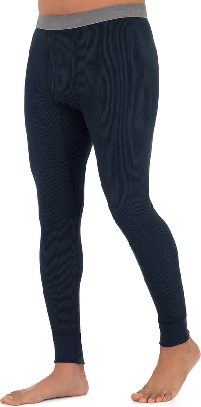 Fruit of the Loom Herren Premium Waffel-Thermo-Unterwäsche lange Unterhose aus recyceltem Material (1er-, 2er-, 3er- und 4er-Pack)