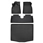 GINOWY-Floor Mats for Toyota 4Runner 1996-2002,1st+2nd Row,TPE All Weather Car Mats Custom Fit Rubber Floor Liners Car Accessories for Toyota 4Runner