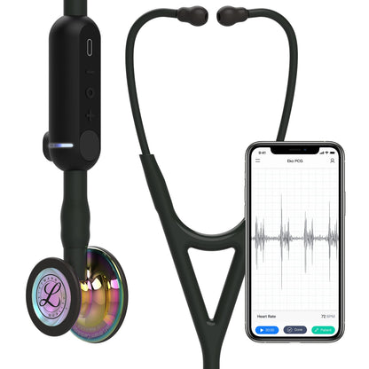 3M Littmann CORE Digital Stethoscope, Our Most Advanced Stethoscope Yet, Up To 40x Amplification, Active Noise Cancellation, In-App Sound Wave Visualization, High Polish Copper Chestpiece, 8870