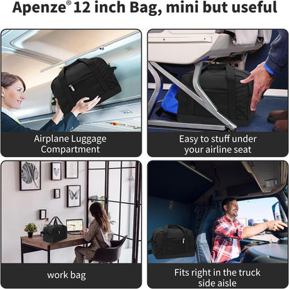 Kleine Sporttasche 18 Zoll Handgepäck Reisetasche für Wochenendtrips Sport-Schwarz