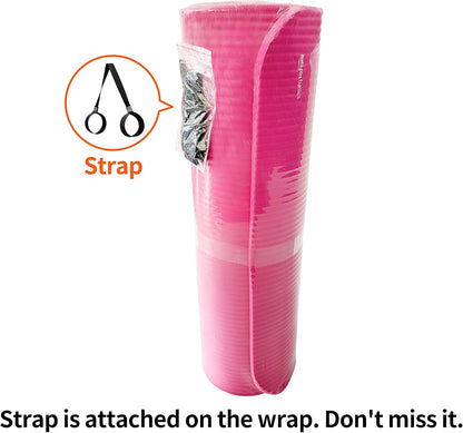 Amazon Basics Dicke Übungs-Yogamatte mit Tragegurt