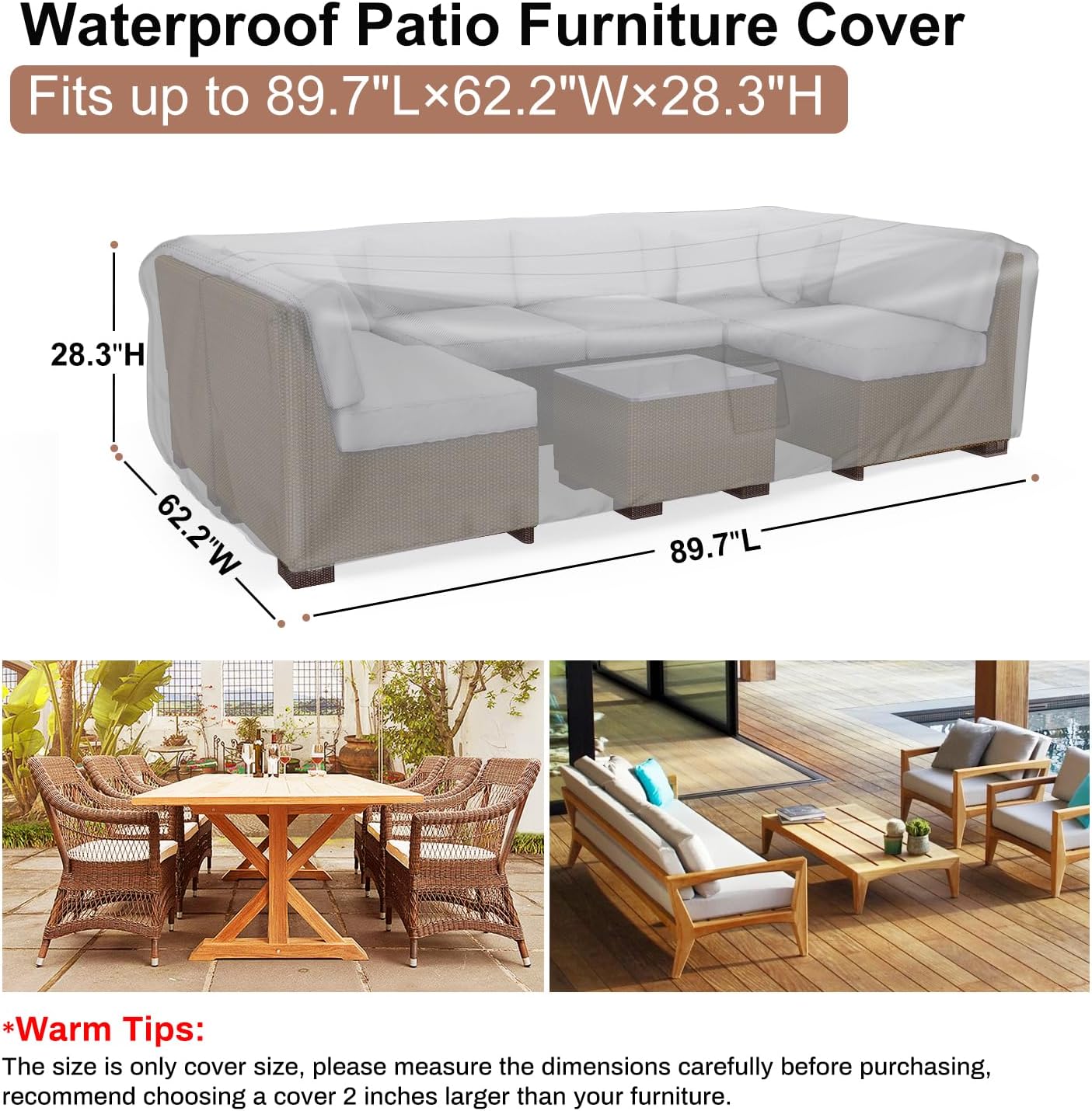 Heavy Duty Patio Furniture Covers Waterproof