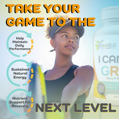 I Can Grow 6-Month Supply Bundle – 6x Day-Time + 6x Night-Time Growth Supplements for Kids 10+ & Teens | L-Arginine, Colostrum, Magnesium | Daily Height Support + Sleep Aid for Natural Growth | 12-Pac