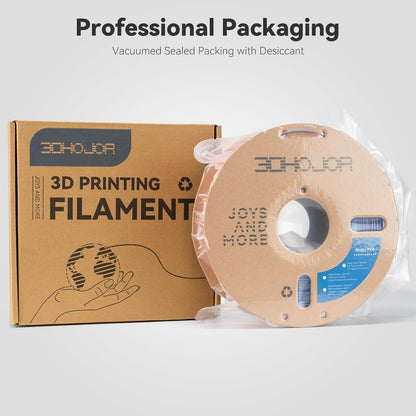 3DHoJor PLA+ Filament 1.75mm, 3D-Drucker-Filament PLA Plus, Kartonspule 3D-Druck-Filament, Maßgenauigkeit +/- 0.03 mm, Lila, 1kg