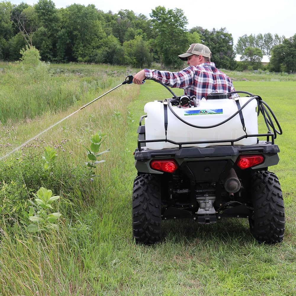 Master Mfg 25-Gallon Deluxe UTV & ATV Spot Sprayer - 2.2GPM, 70PSI Max for Fertilizer, Weed & Pest