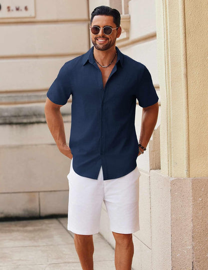COOFANDY Shirts for Men: The Perfect Sage Green Button-Up for Your Next Adventure