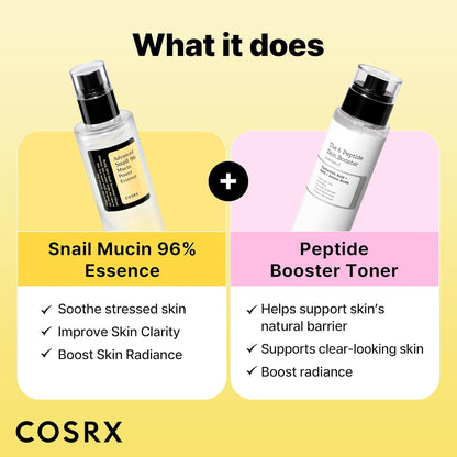 COSRX Snail Mucin 96% Peptide Booster Set: A Game-Changer for Glowing Skin