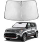 EcoNour Car Windshield Sunshade | Blocks 99% Heat & Keeps Interior Cool | Universal Fits Cars, SUVs, Trucks | Automotive Sun Screen, Visor & Car Accessories for Summer | Medium (64x32 Inches)