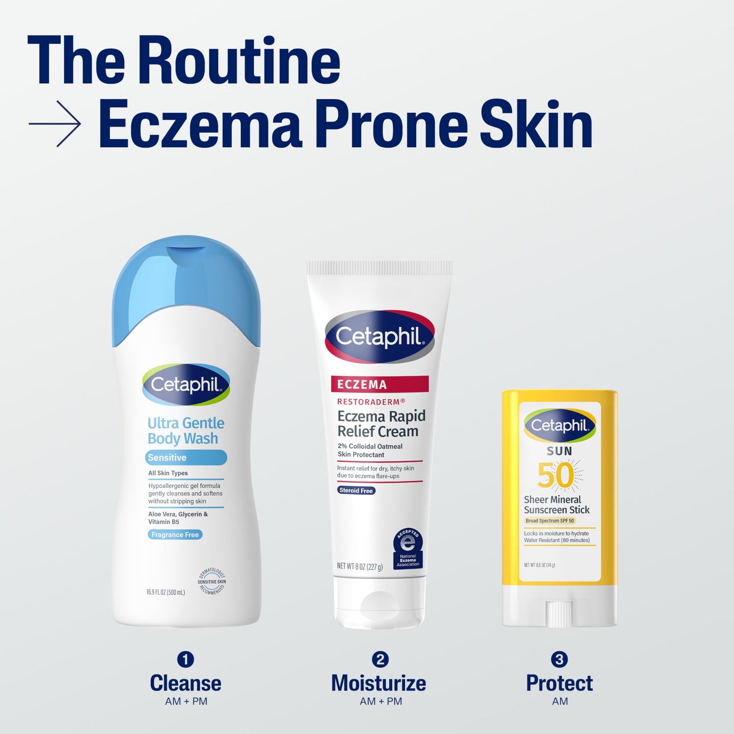 Cetaphil ECZEMA RESTORADERM FLARE-UP RELIEF CREAM, For Eczema Prone Skin, 8 oz, Barrier Repair, 48 Hour Hydration, 2% Skin Protectant Colloidal Oatmeal, Steroid Free (Pack of 12)
