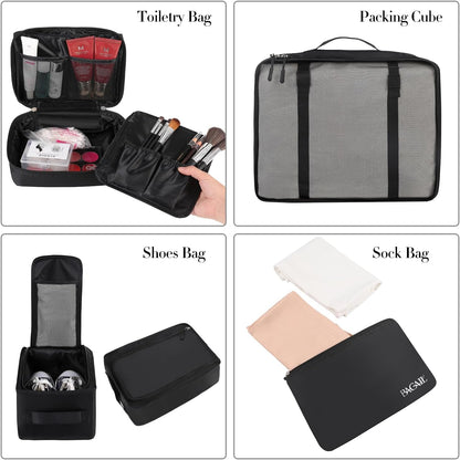 BAGAIL 8er Set Packwürfel Gepäckorganizer für Reisezubehör
