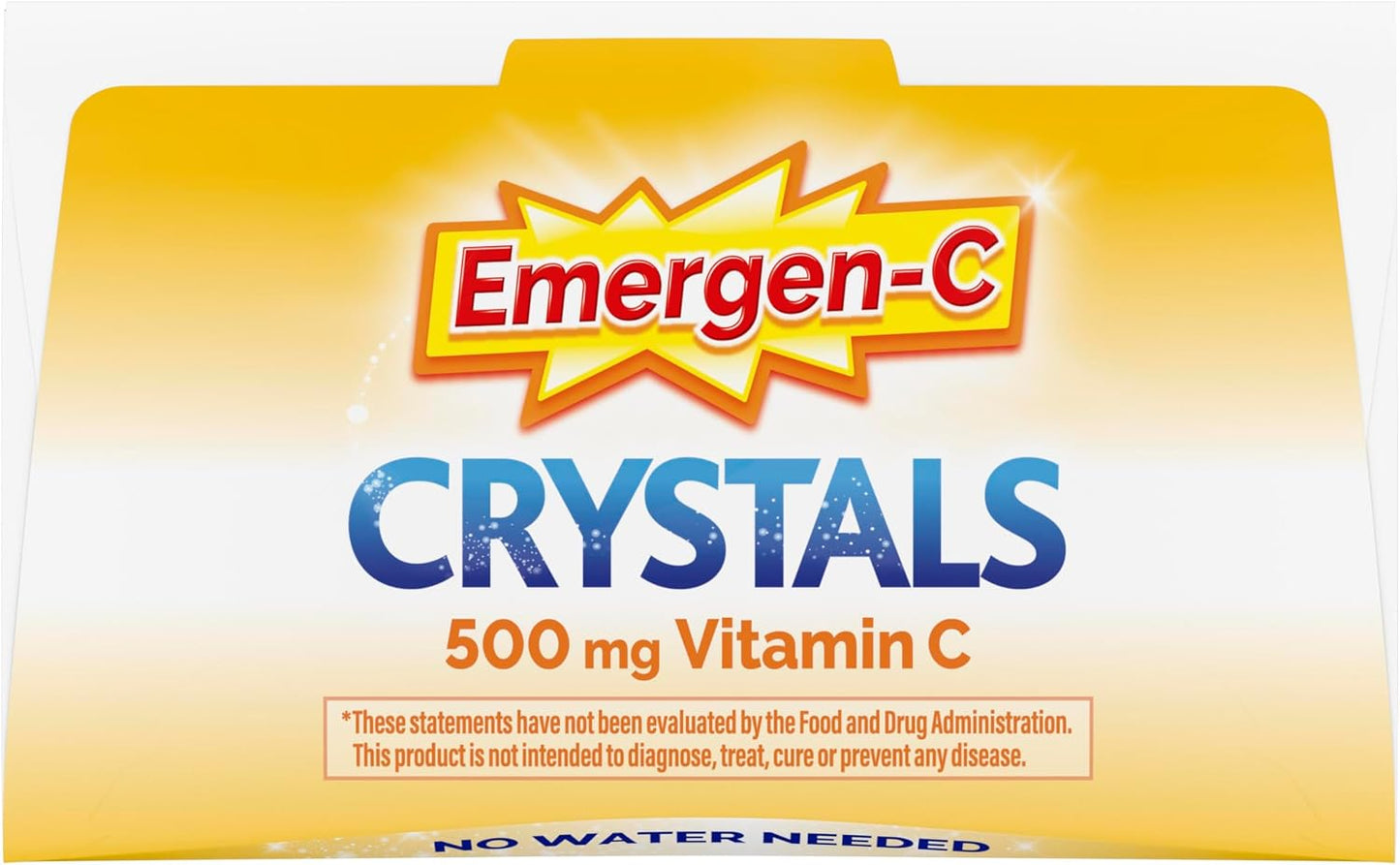 Emergen-C Crystals, On-the-Go Immune Support Supplement with Vitamin C, B Vitamins, Zinc and Manganese, Orange Vitality - 56 Stick Packs (Pack of 6)