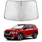 EcoNour Car Windshield Sunshade | Blocks 99% Heat & Keeps Interior Cool | Universal Fits Cars, SUVs, Trucks | Automotive Sun Screen, Visor & Car Accessories for Summer | Medium (64x32 Inches)