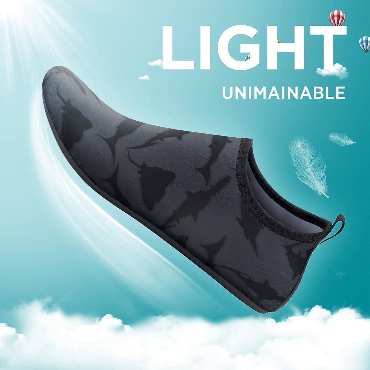 SEEKWAY Wasserschuhe Damen Herren Schnelltrocknend Badeschuhe Aquaschuhe Barfuß Rutschfest Schwimmen Pool Outdoor Surfen Fluss See Yoga