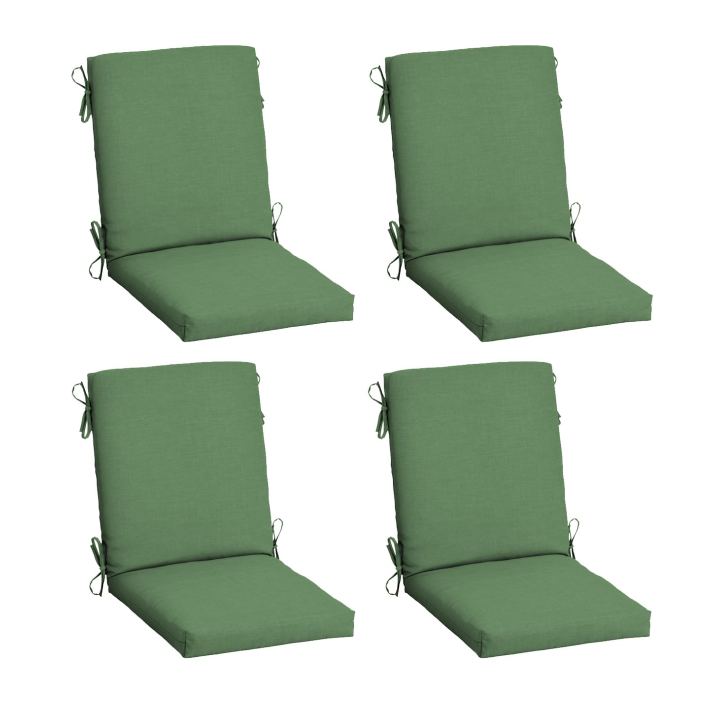 Arden 2-Pack Outdoor Patio Dining Chair Cushion, 20x44, Rain-Proof Seat Pad, Fade-Resistant Outdoor Cushion Black Cabana Stripe