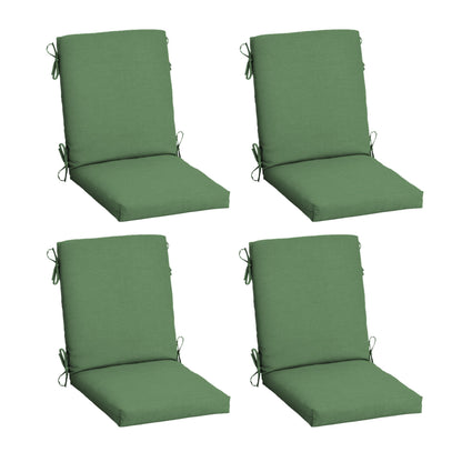Arden 2-Pack Outdoor Patio Dining Chair Cushion, 20x44, Rain-Proof Seat Pad, Fade-Resistant Outdoor Cushion Black Cabana Stripe