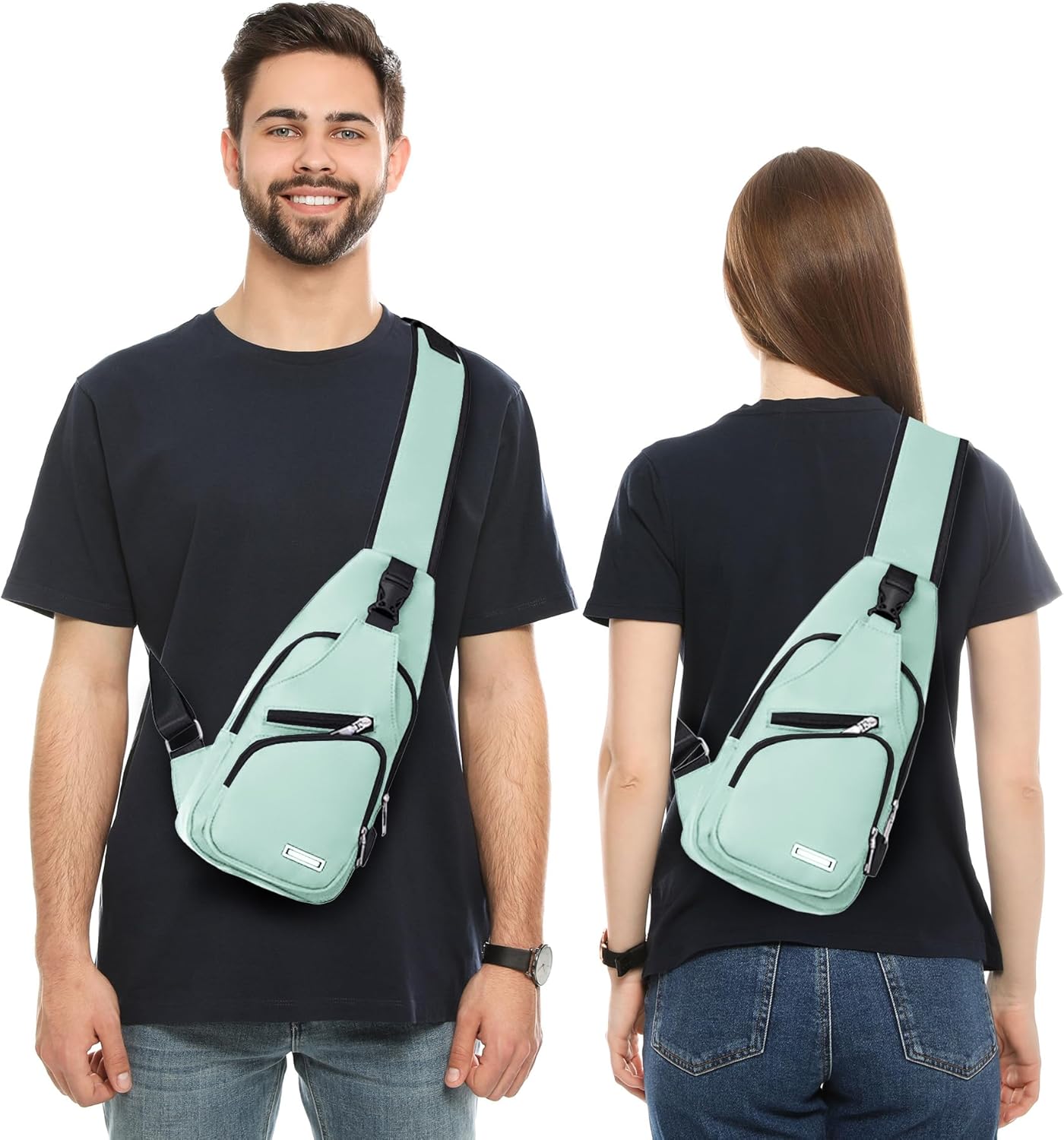 Wasserdichte Sling Bag Umhängetasche für Herren Damen Sling Rucksack Wanderrucksack Mehrzweck Cross Body Brusttasche