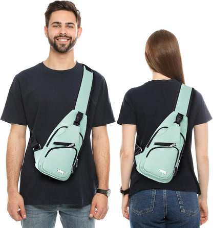 Wasserdichte Sling Bag Umhängetasche für Herren Damen Sling Rucksack Wanderrucksack Mehrzweck Cross Body Brusttasche